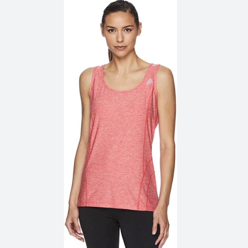Reebok Women’s Dynamic Fitted Pink Performance‎ Racerback Tank Top Size Small